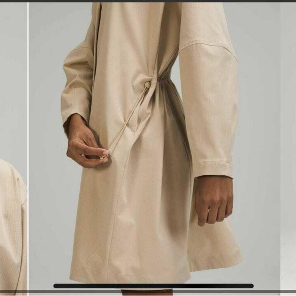Lululemon Athletica Ventlight Button Front Dress trench jacket 2 in 1